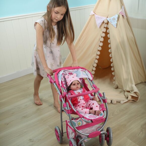 🆕18inch Soft Cloth Body Newborn Baby Poseable Limbs Bella Doll Baby Girl - Picture 7 of 8